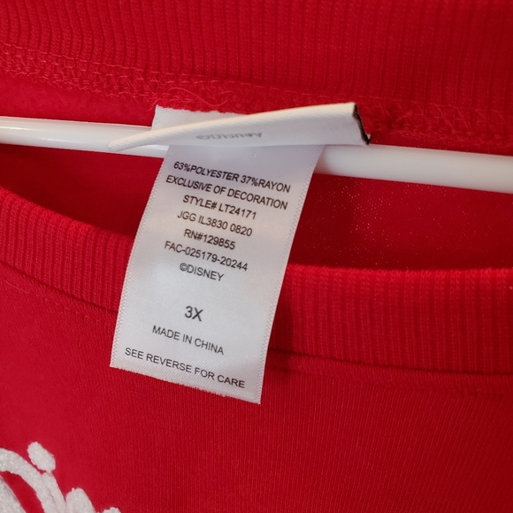 Cropped Disney Sweatshirt Plus Size 3X - Picture 6 of 8